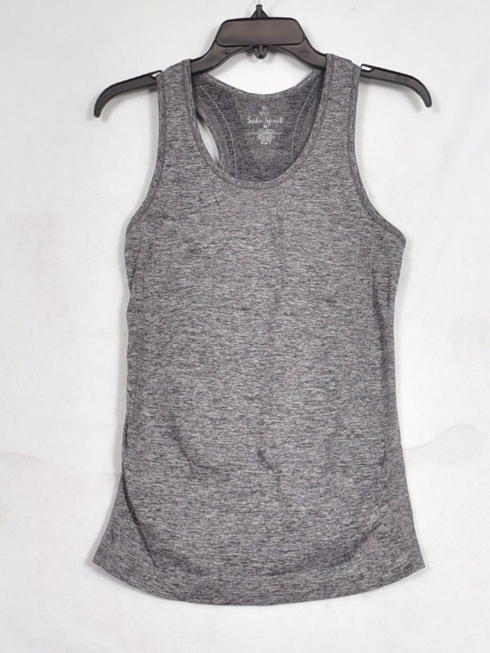 Women's Racerback Sports Tank Top Grey Size Medium Strength